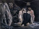William Blake Hecate or the Three Fates painting